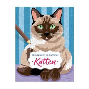 Kleuren op nummer katten