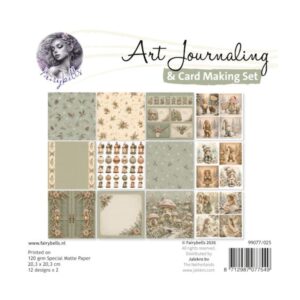 Fairybells collagepapier kerst beige/groen