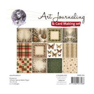 Achtergrondpapier kerst rood/groen