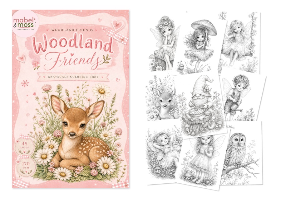 Kleurboek woodland friends - Afbeelding 2