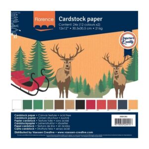 Cardstock textuur multipack kerst