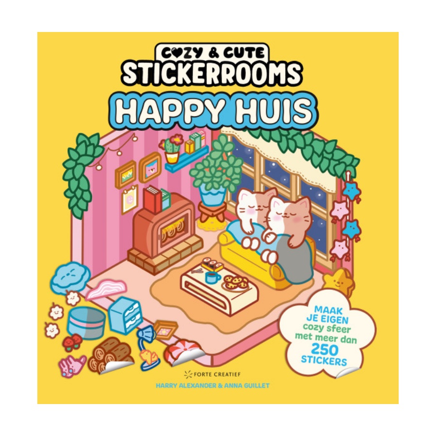 Stickerboek stickerrooms happy huis