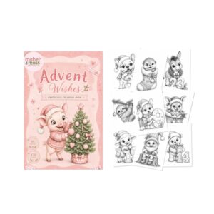Kleurboek advent wishes A6