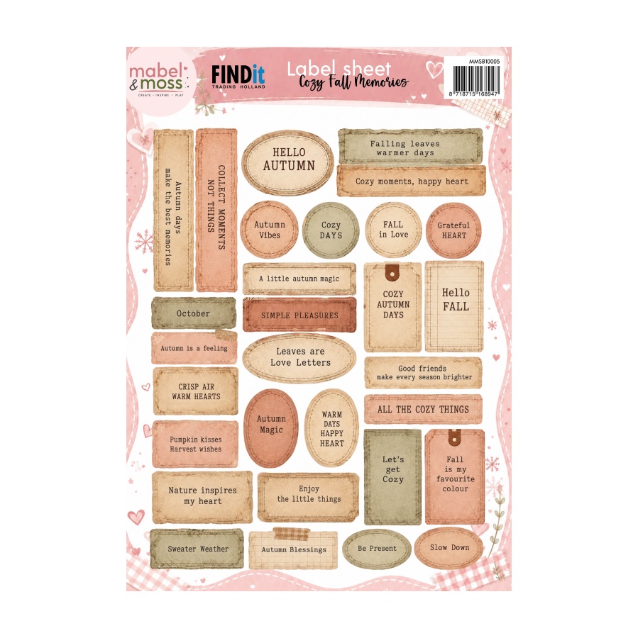 Stansvel labels cozy fall memories