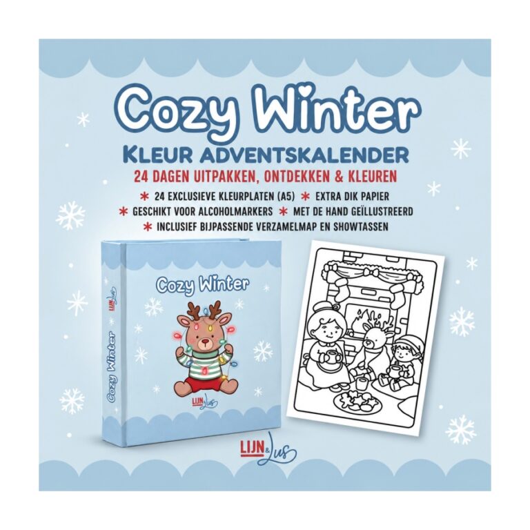 Adventskalender cozy winter - Noor & Zo Hobby webshop